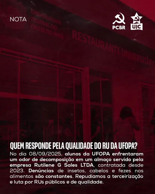 Nota política: Quem responde pela qualidade do RU da UFOPA?